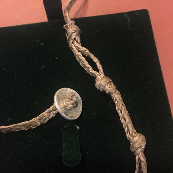 17in Stone & Hoop Tie Necklace - Picture 11 of 11